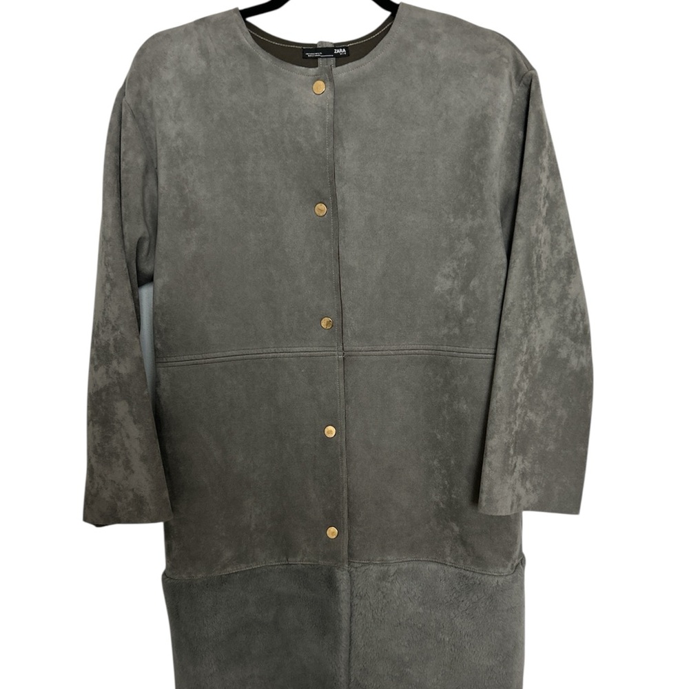 Zara Gray Teddy Jacket Minimalist Design